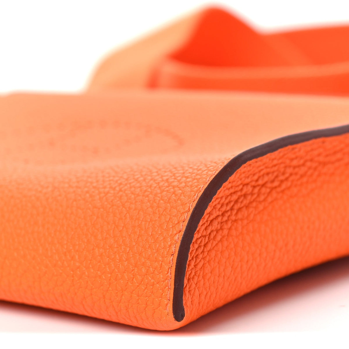 Togo Videpoches Orange Handbag