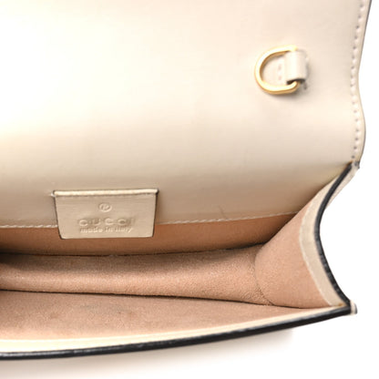 Mini Calfskin Shoulder Bag - White