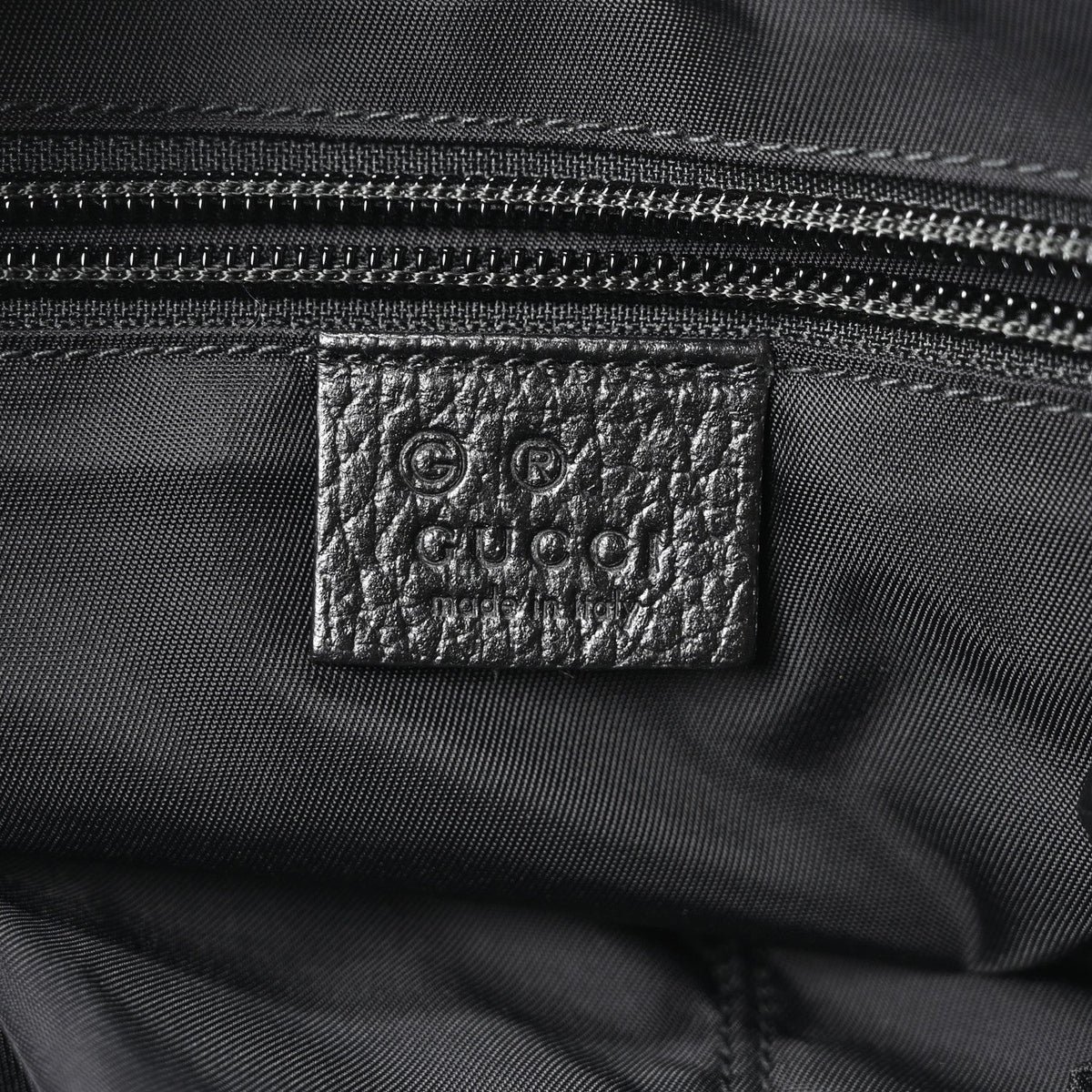 Nylon Flap Shoulder Bag - Black
