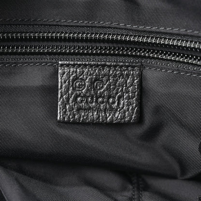 Nylon Flap Shoulder Bag - Black