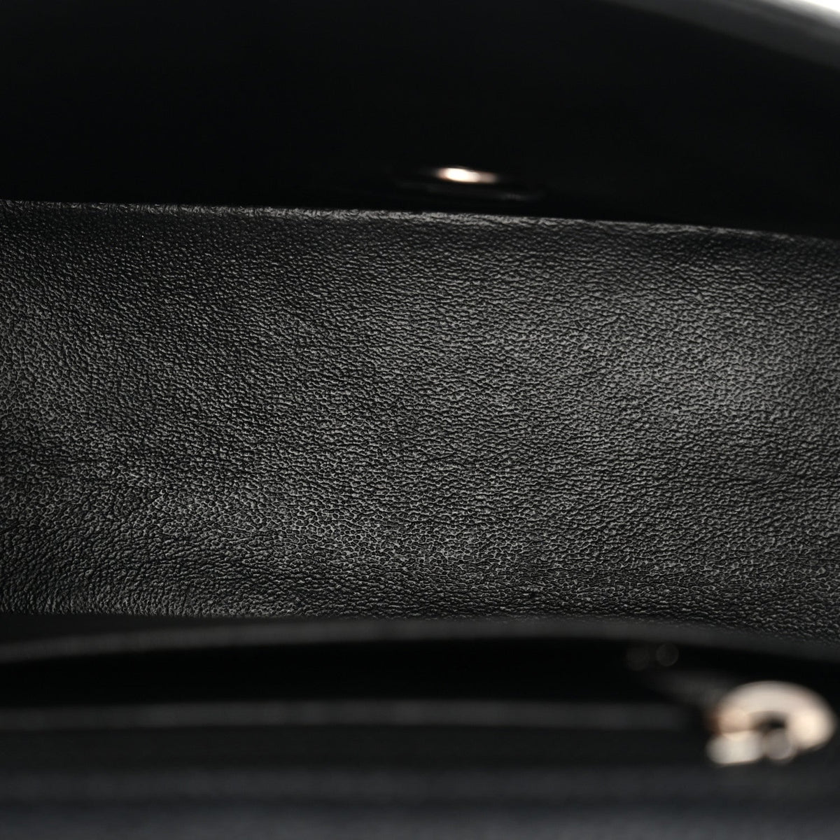 Mini Quilted Caviar Flap Shoulder Bag - Black
