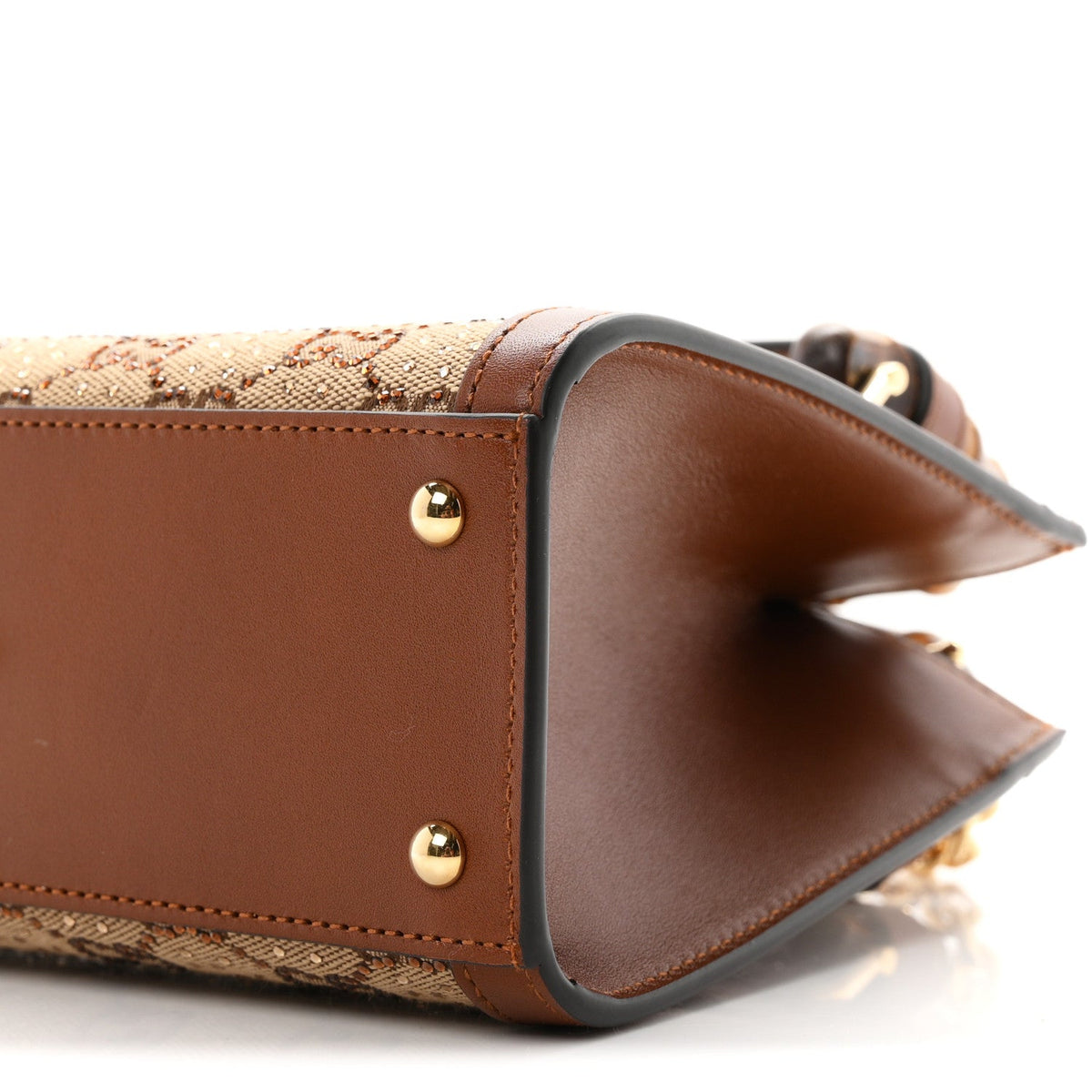 Mini Calfskin Canvas Tote Bag