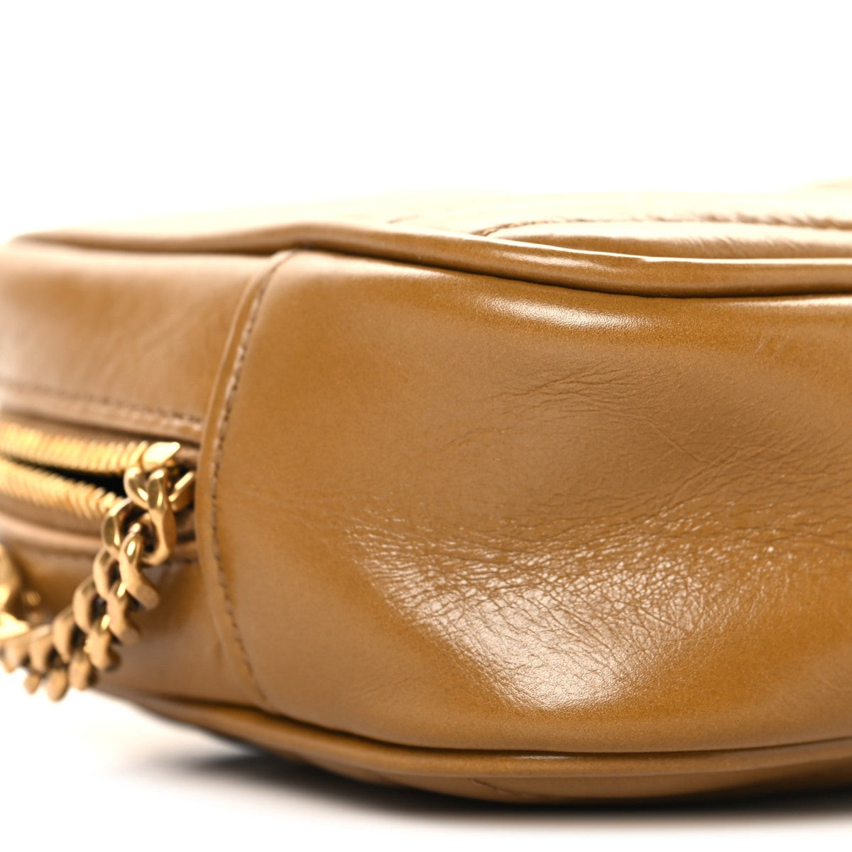 Mini Calfskin Crossbody Bag - Brown