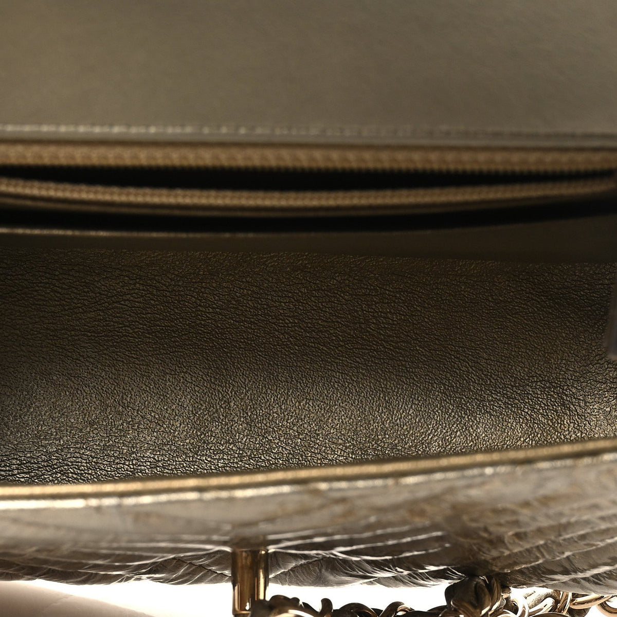 Mini Quilted Calfskin Flap Shoulder Bag - Gold