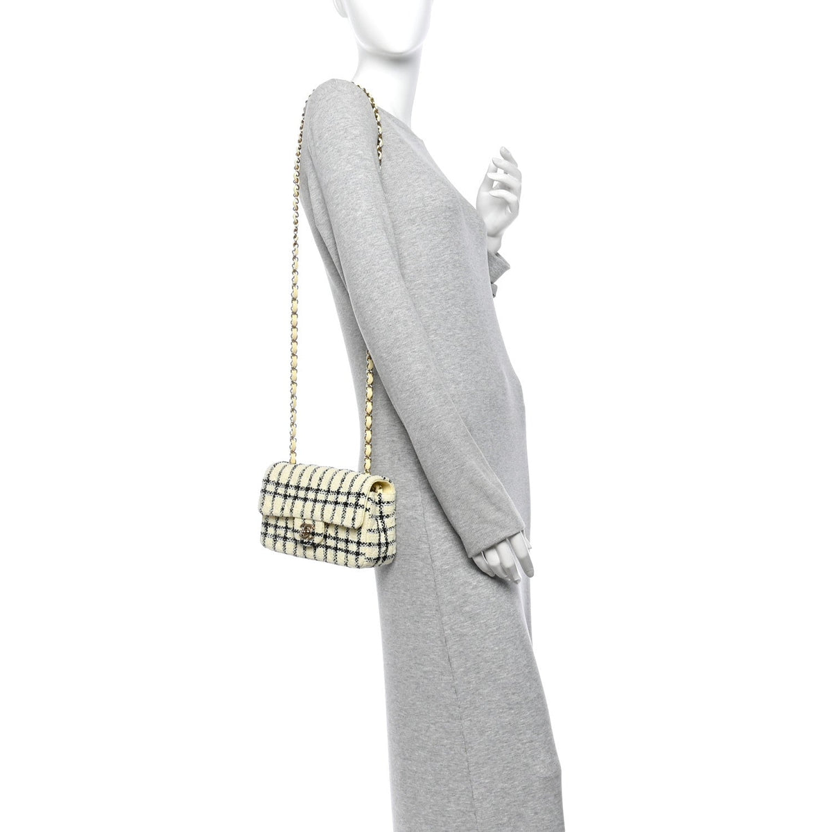 Mini Quilted Flap Shoulder Bag - Tan