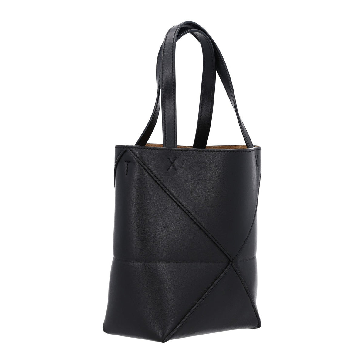 Mini Calfskin Tote Bag - Black