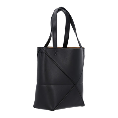 Mini Calfskin Tote Bag - Black