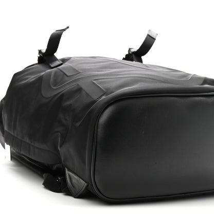 Calfskin Nylon Backpack - Black