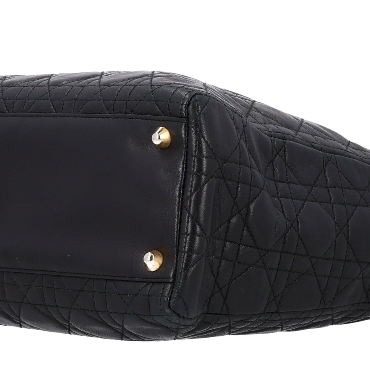 Large Lambskin Handbag - Black
