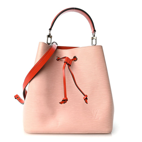 Epi Neonoe Rose Ballerine Orange Handbag