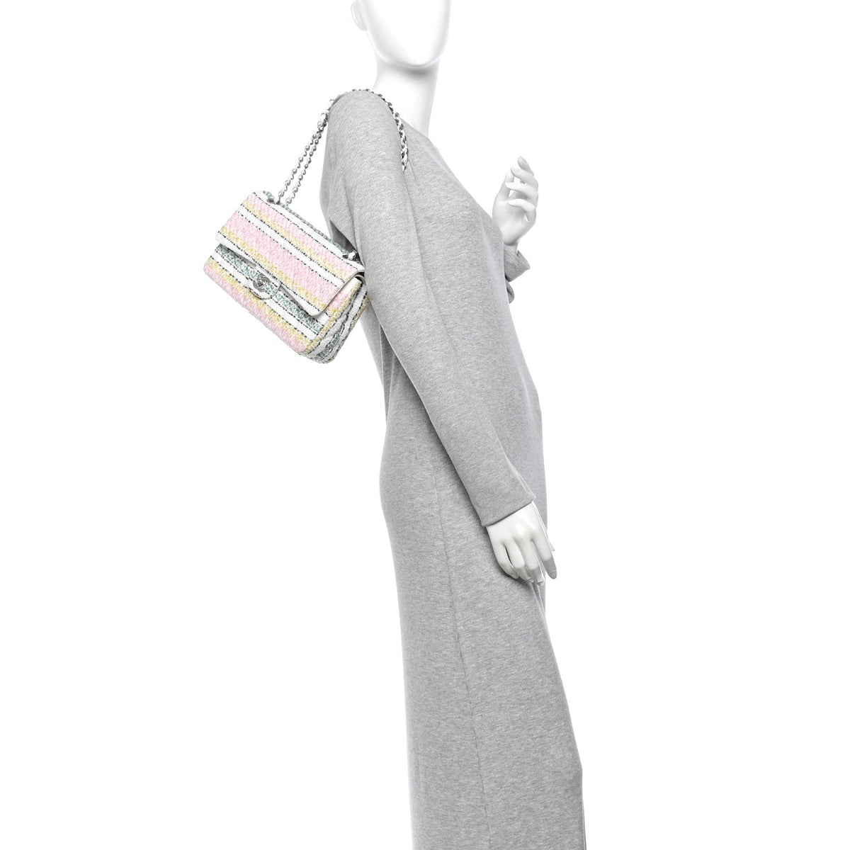 Medium Quilted Flap Shoulder Bag - Yellow