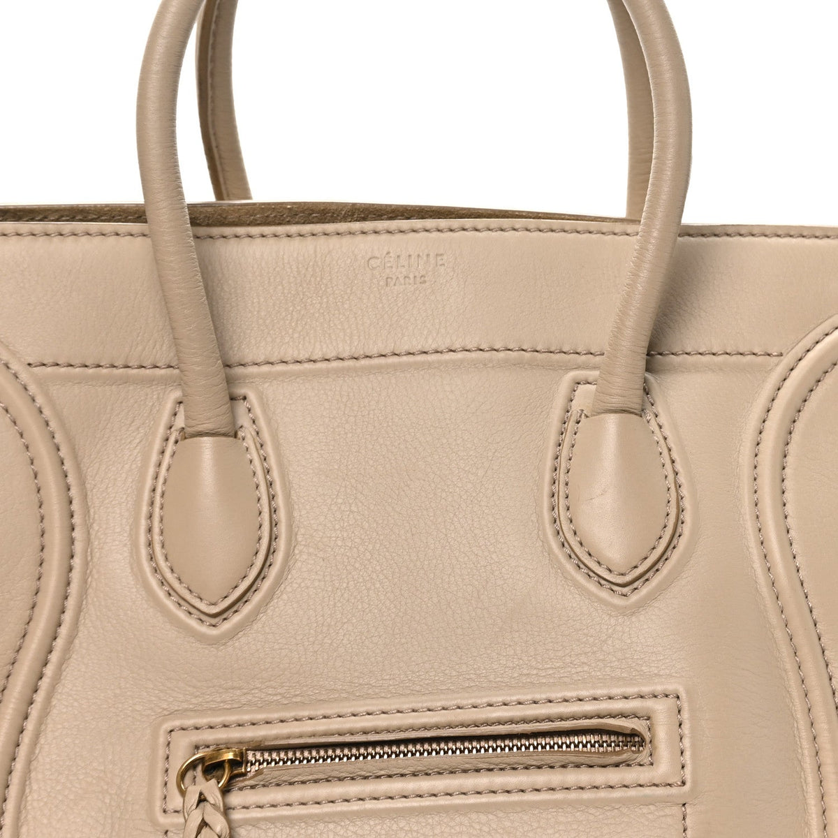 Medium Calfskin Travel Bag - Beige