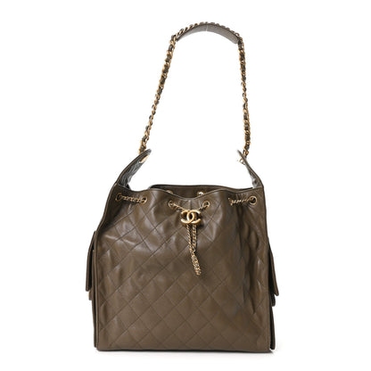 Medium Quilted Caviar Handbag