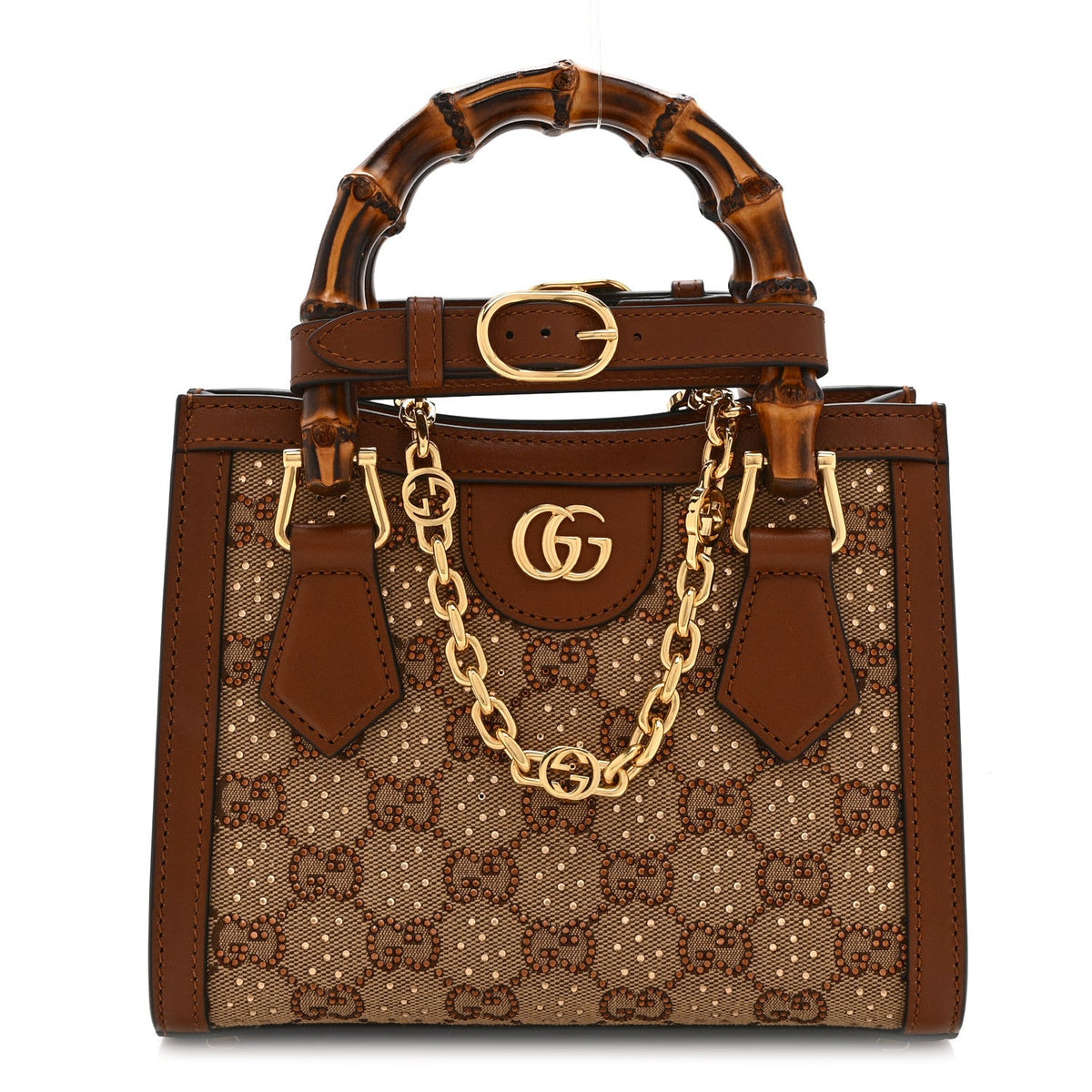 Mini Calfskin Canvas Tote Bag