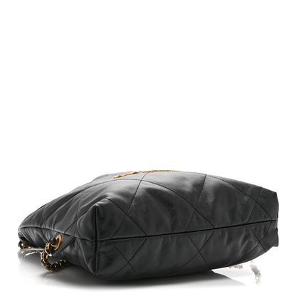 Quilted Calfskin Backpack - Black