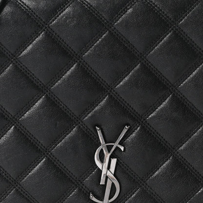 Mini Quilted Lambskin Handbag - Black