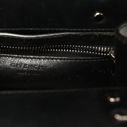 Mini Calfskin Satchel Bag - Black