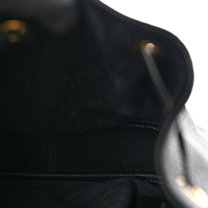 Mini Calfskin Hobo Bag - Black