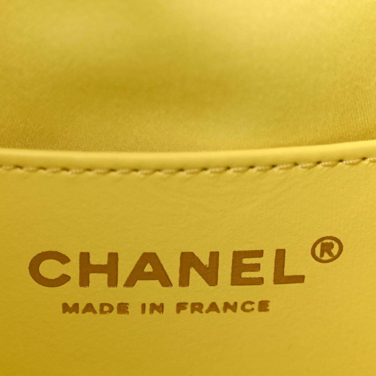 Small Quilted Caviar Handbag - Yellow