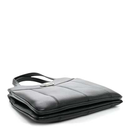 Small Calfskin Tote Bag - Black