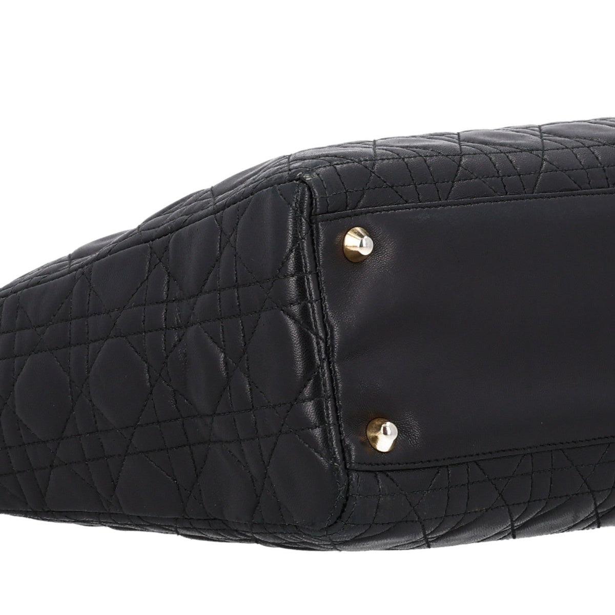 Large Lambskin Handbag - Black