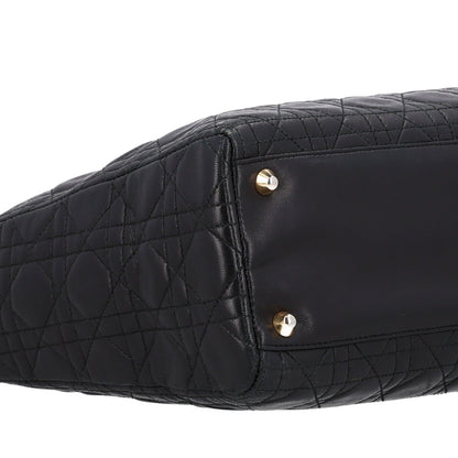 Large Lambskin Handbag - Black