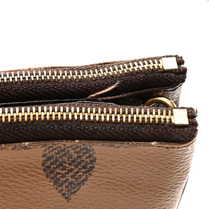 Reverse Monogram Giant Double Zip Pochet Handbag