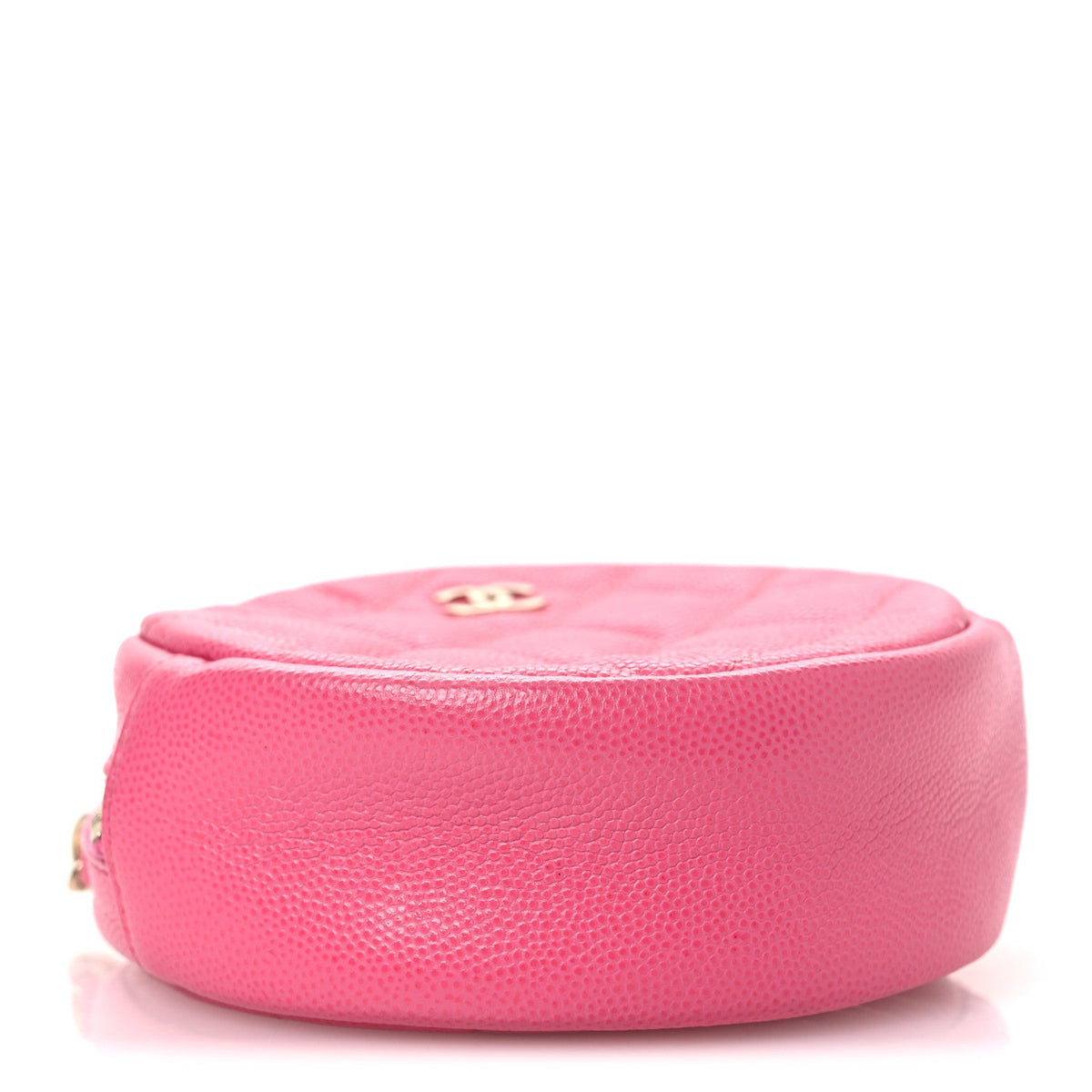 Quilted Caviar Clutch Bag - Pink