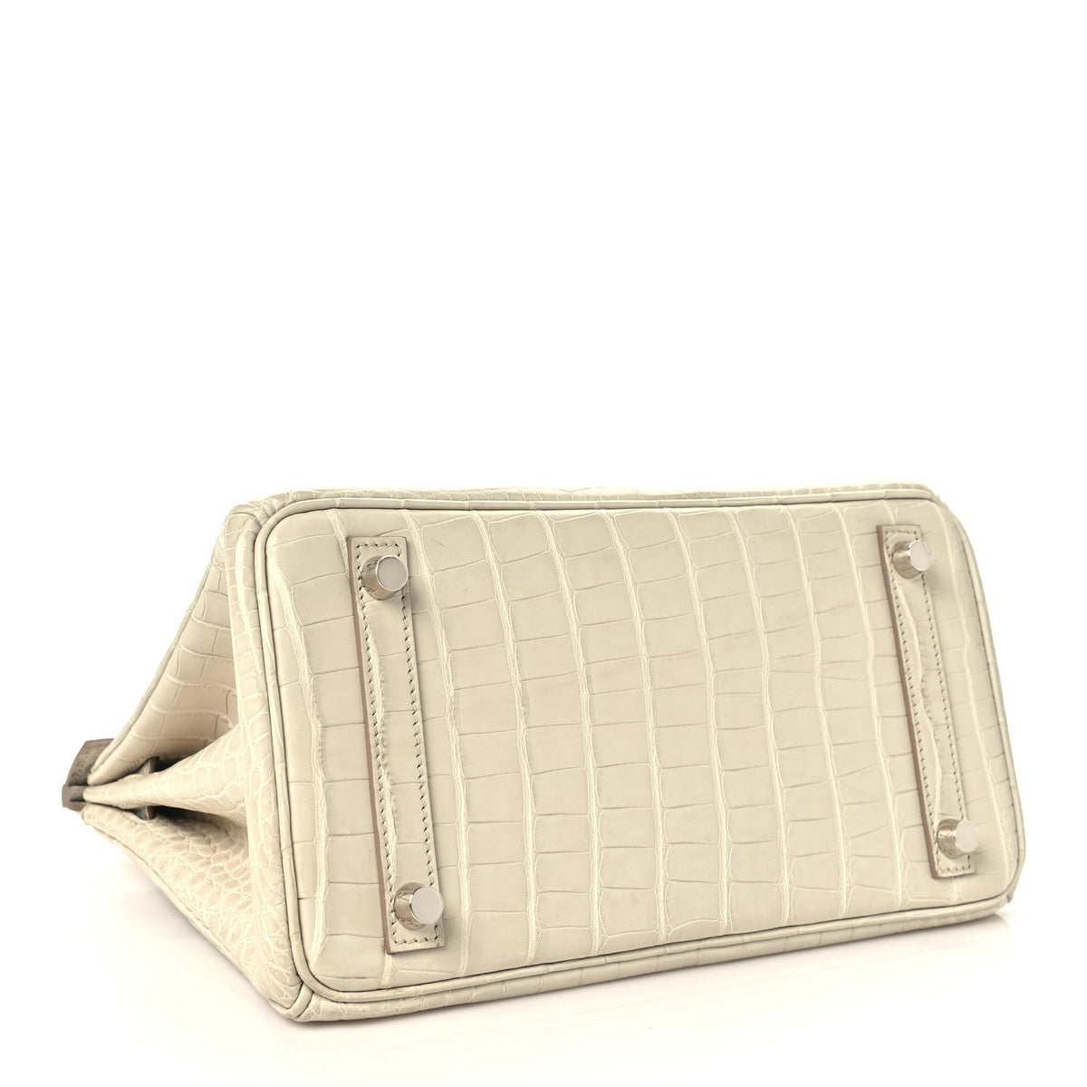Matte Alligator Birkin 25 Beton Handbag