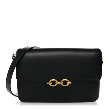 Calfskin Satchel Bag - Black