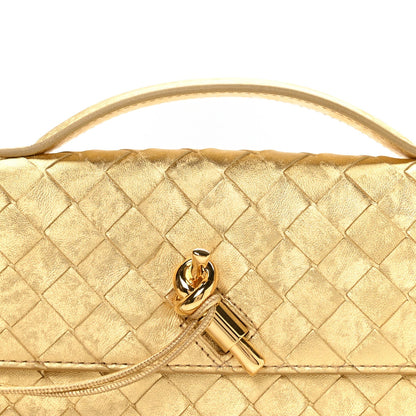 Lambskin Clutch Bag - Gold