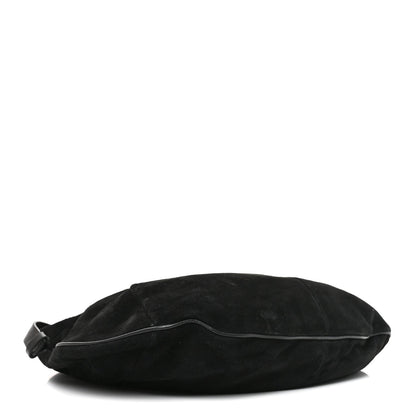 Suede Hobo Bag - Black
