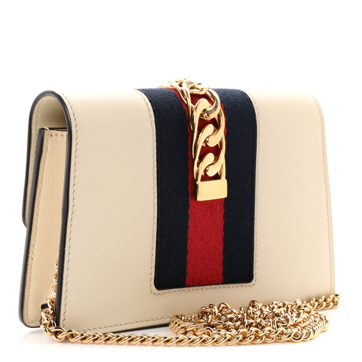 Mini Calfskin Shoulder Bag - White