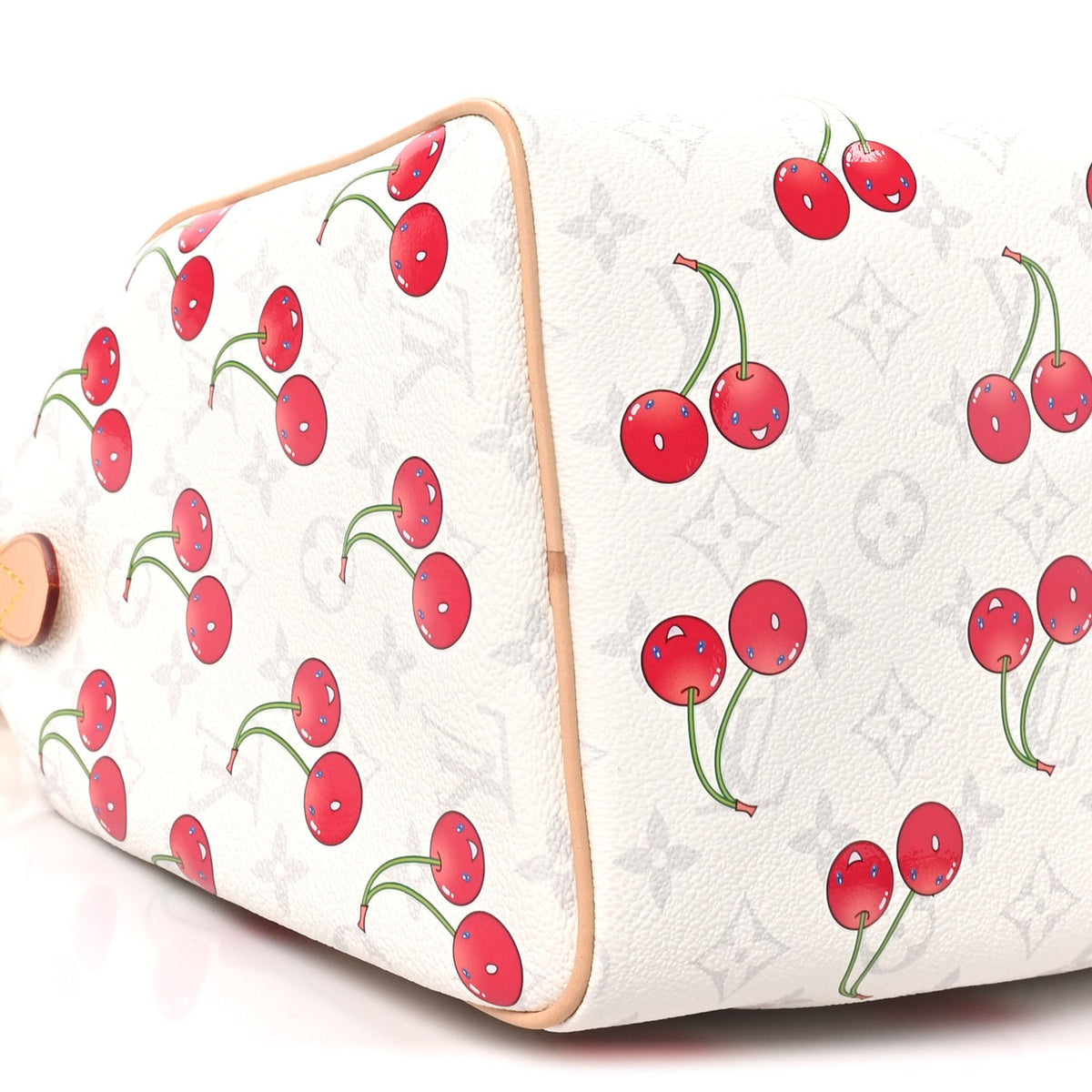 Lv X Tm Monogram Cerises Speedy Soft Ban Handbag