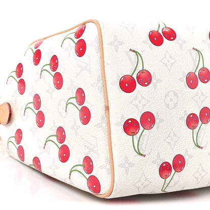 Lv X Tm Monogram Cerises Speedy Soft Ban Handbag