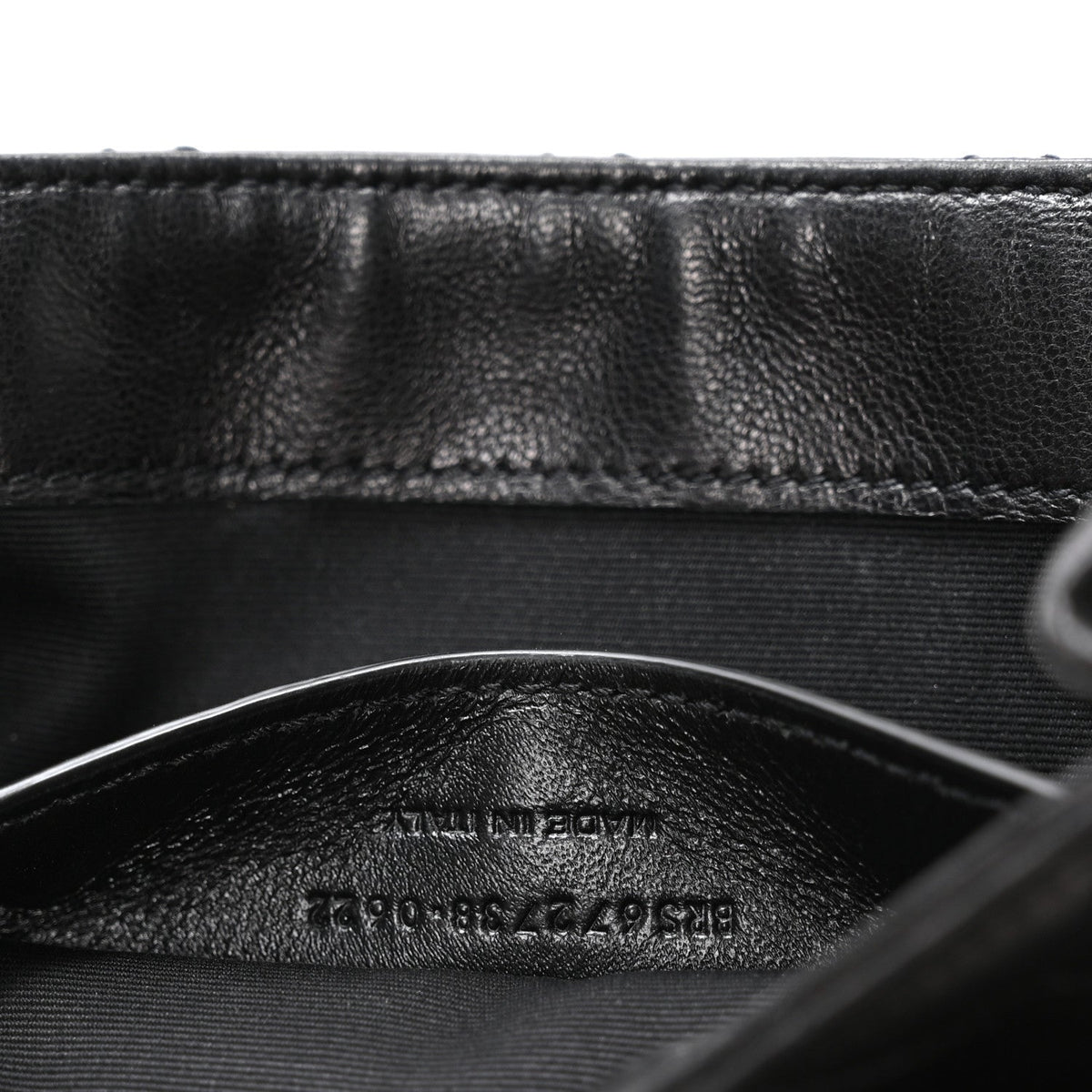 Mini Quilted Lambskin Handbag - Black