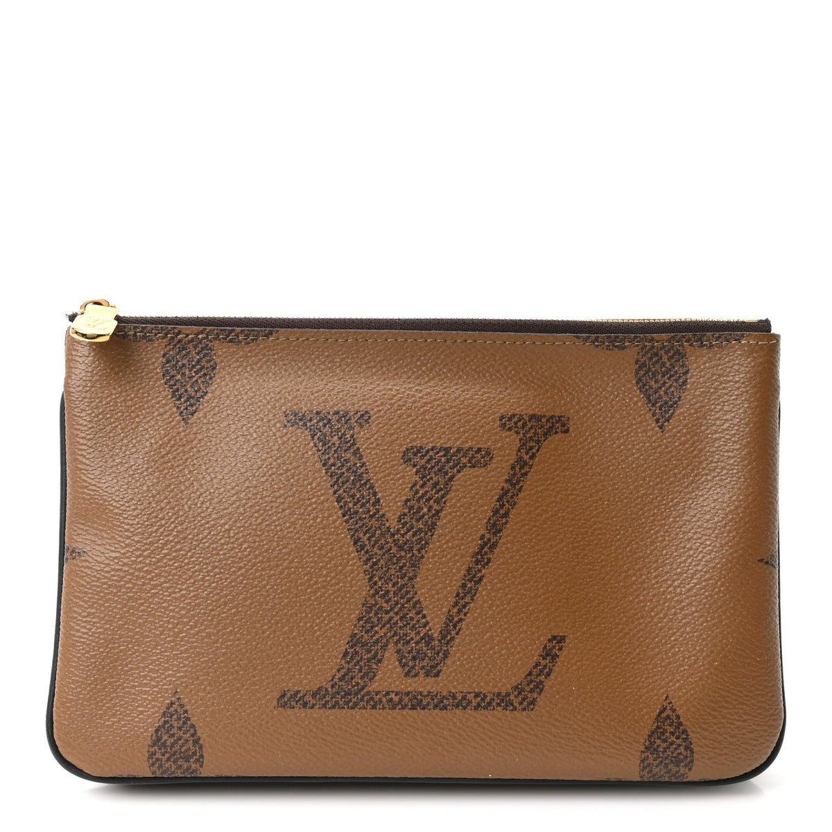 Reverse Monogram Giant Double Zip Pochet Handbag