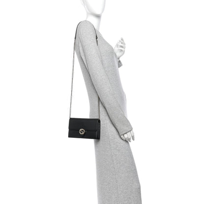 Calfskin Wallet Bag - Black