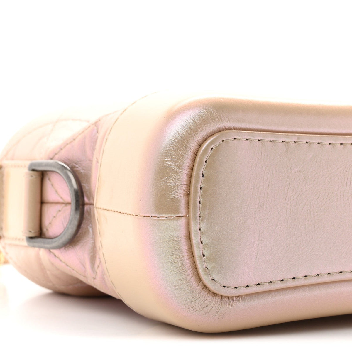 Small Quilted Calfskin Hobo Bag - Pink