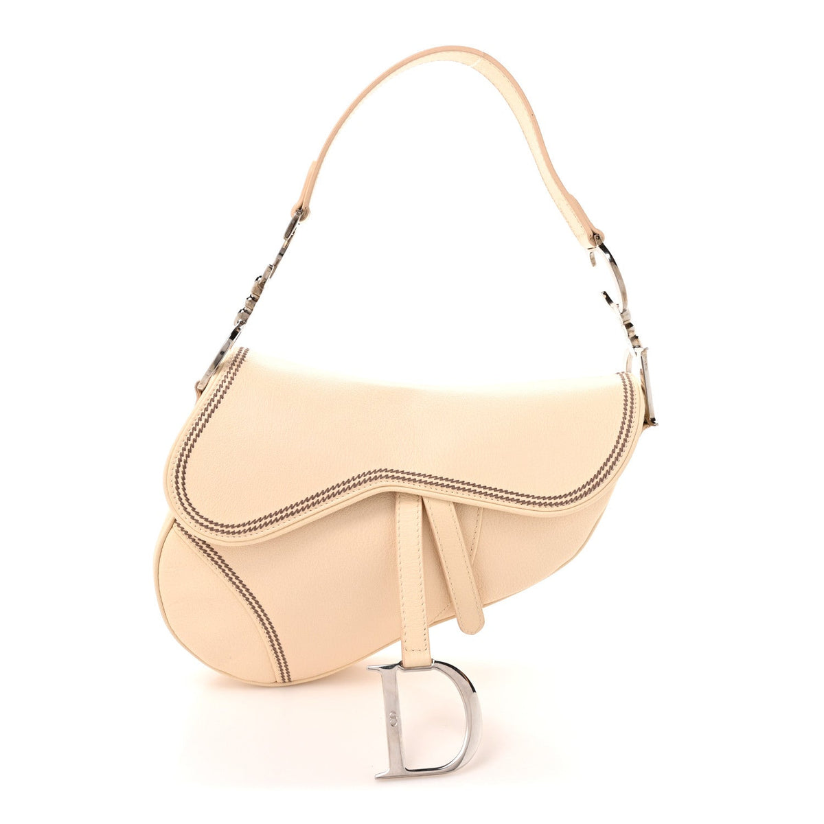Calfskin Handbag - Beige