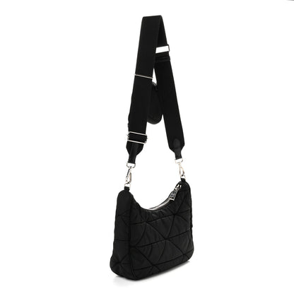 Nylon Shoulder Bag - Black
