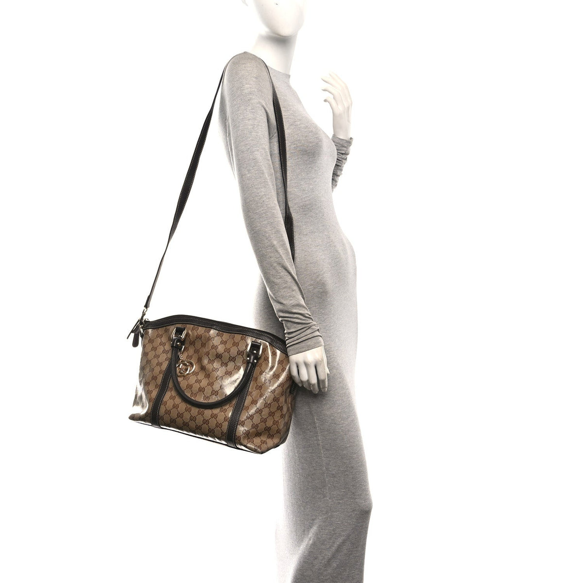 Medium Satchel Bag - Brown