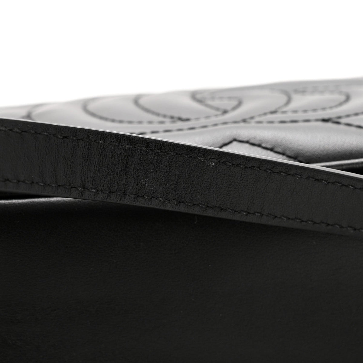 Mini Calfskin Shoulder Bag - Black