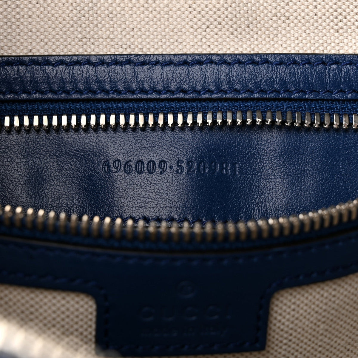 Medium Calfskin Pouch - Blue