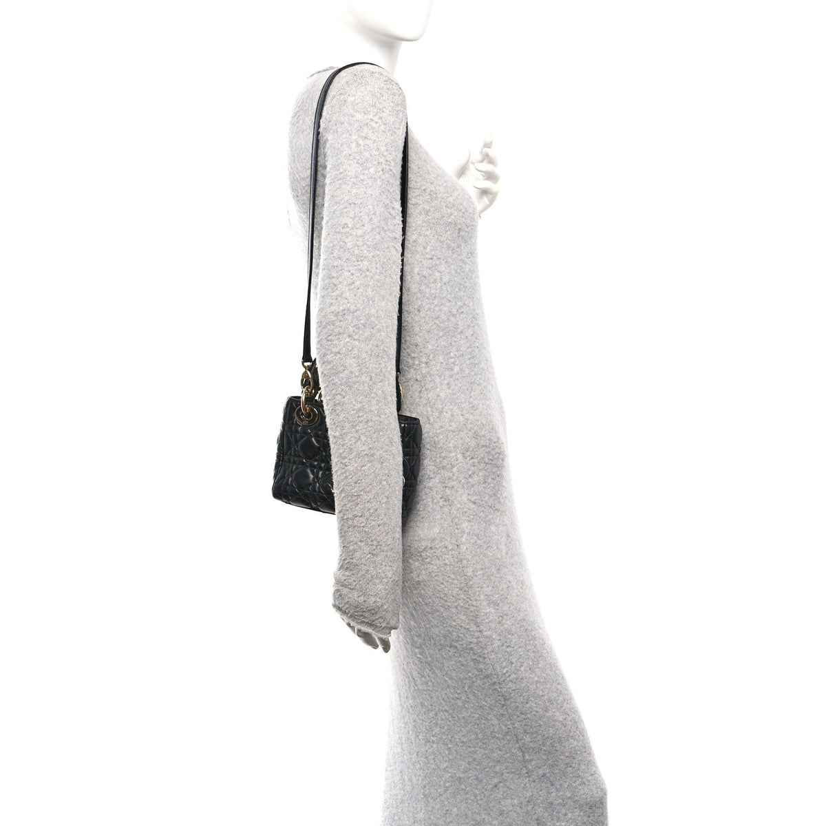 Mini Lambskin Handbag - Black