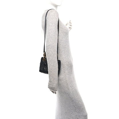 Mini Lambskin Handbag - Black