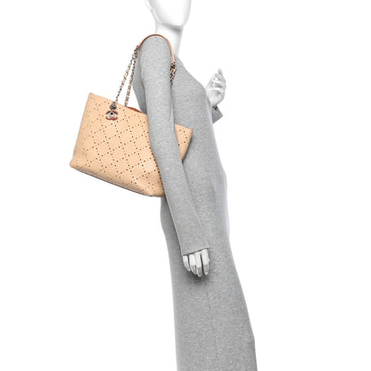Large Calfskin Tote Bag - Beige