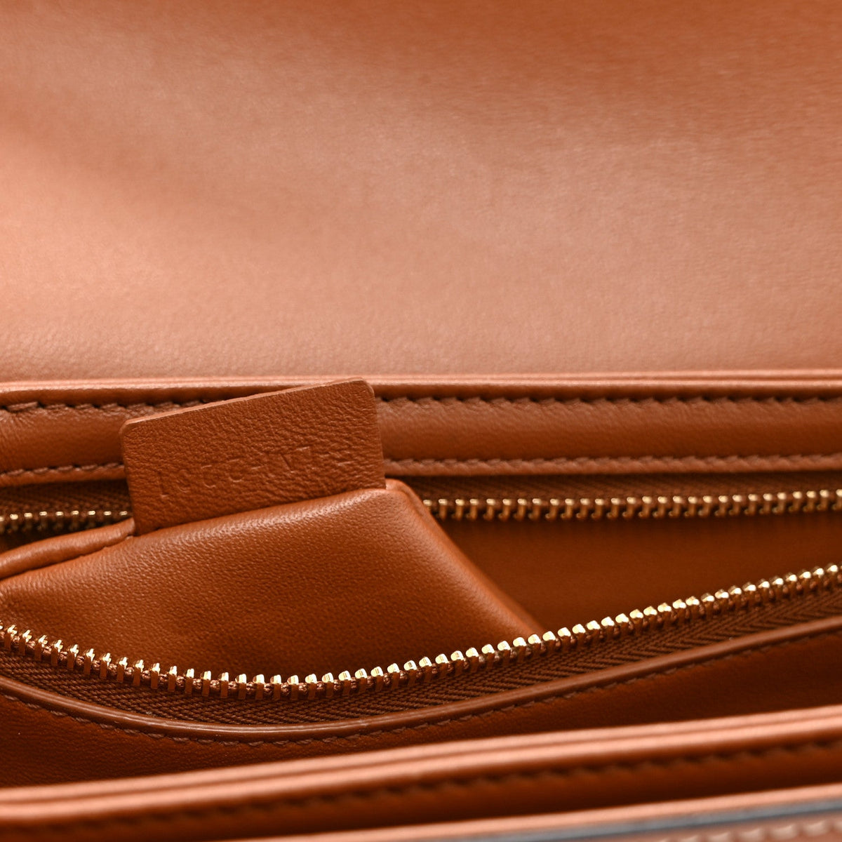 Calfskin Canvas Handbag - Tan