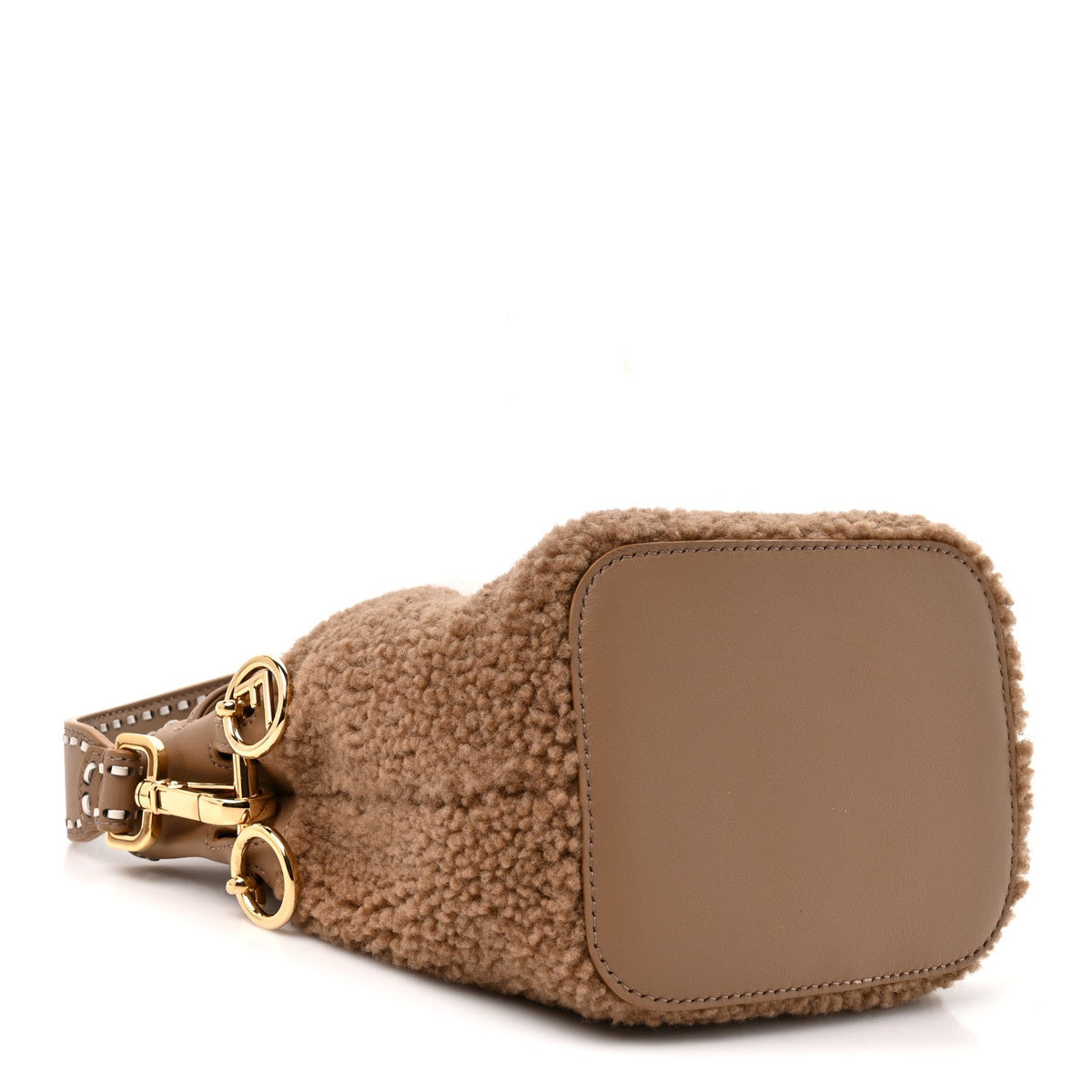 Mini Shearling Bucket Bag
