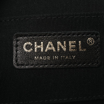 Small Quilted Lambskin Backpack - Black